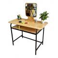 Bàn Trang Điểm Khung Sắt Gỗ 2 Tầng BTD047