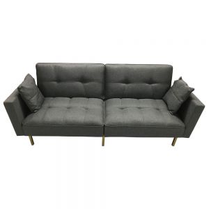 Sofa bed 195cm  nệm bọc vải màu xám SFG023 