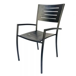 Ghế ngoài trời, ghế cafe có tay sắt sơn tĩnh điện GCF028