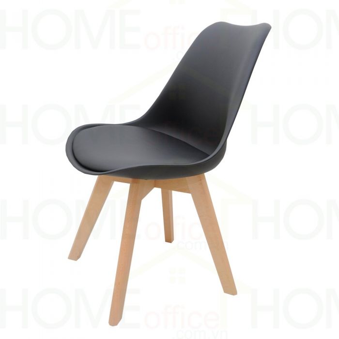 Combo bàn tròn 1m gỗ tràm và 4 ghế nệm Eames CBBA102