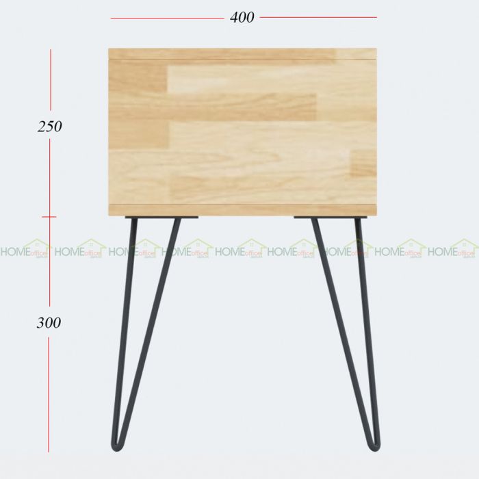 Tủ đầu giường 1 ngăn kéo gỗ tự nhiên, chân harpin TDG010