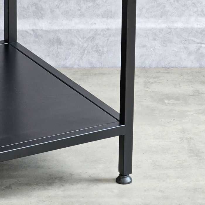 Bàn trà chữ nhật 100x50cm gỗ tràm chân sắt TT048