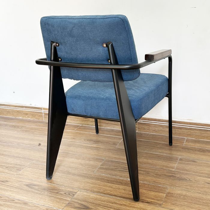 Ghế sofa đơn Napa nệm bọc vải tay viền gỗ SFB012