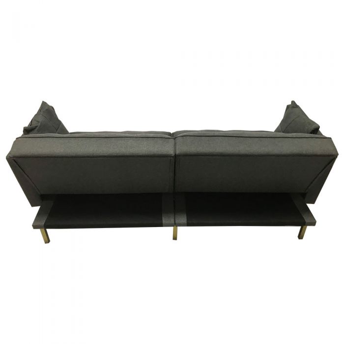 Sofa bed 195cm  nệm bọc vải màu xám SFG023 