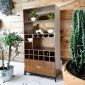 Tủ phòng ăn kết hợp tủ rượu gỗ tự nhiên KTBB005