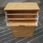 Tủ gỗ để giày 3 ngăn gỗ tự nhiên KG013