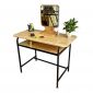 Bàn Trang Điểm Khung Sắt Gỗ 2 Tầng BTD047