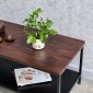 Bàn trà chữ nhật 100x50cm gỗ tràm chân sắt TT048