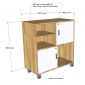 Tủ cá nhân di động gỗ tự nhiên TCN012