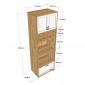 Tủ phòng ăn có hộc tủ gỗ tự nhiên TPA016