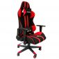 Ghế Gaming TS ngả lưng có tựa đầu màu đỏ đen MA034